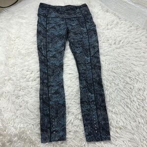 Lululemon Fast And Free 7/8 Tight Fairisle Multi Black